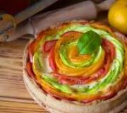 Let's try!  Culinary recipes.  Quiche with mozzarella and cherry tomatoes Quiche with ham, olives, peppers and mozzarella