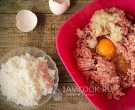 Kotletes ar rīsiem Kā pagatavot kotletes no maltas gaļas un rīsiem