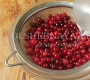 Recipe for frozen cranberry jelly