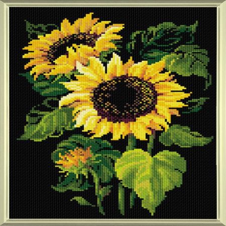Алмазная мозаика Риолис АМ0006 Подсолнухи, 27*38 см  (Где цена лучше?)