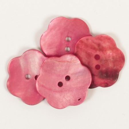 Пуговица Drops цветок (красный) 25mm 604 (Где цена лучше?)