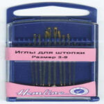 Иглы ручные N3-9 для штопки Hemline  (Где цена лучше?)