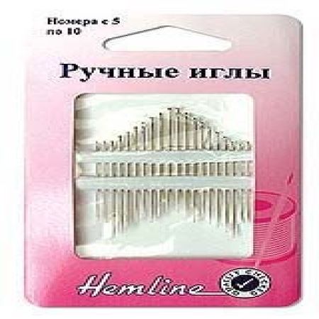 Иглы ручные N5-10 универсальные Hemline  (Где цена лучше?)